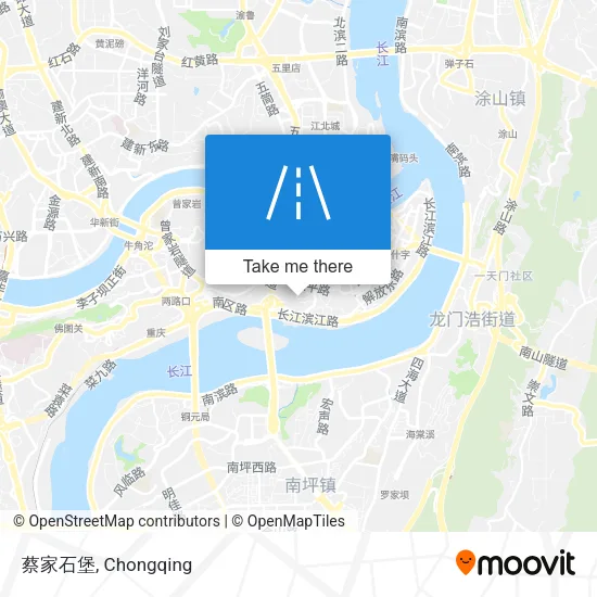 蔡家石堡 map