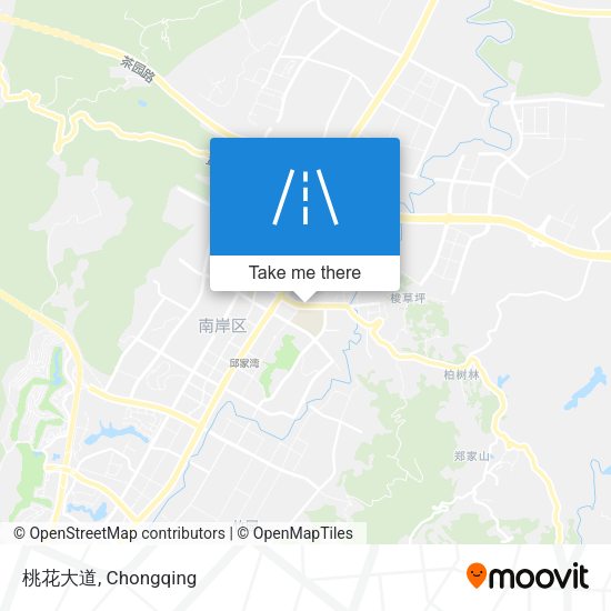 桃花大道 map