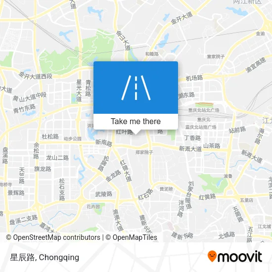 星辰路 map