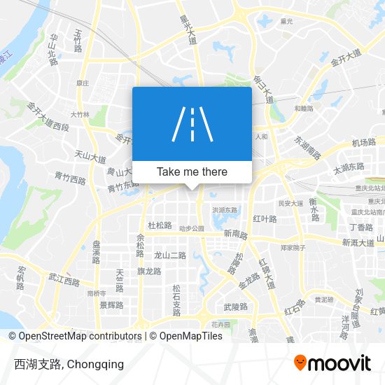 西湖支路 map