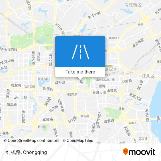 红枫路 map