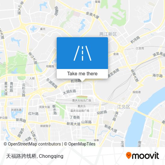 天福路跨线桥 map