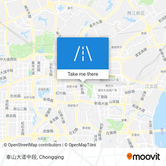 泰山大道中段 map