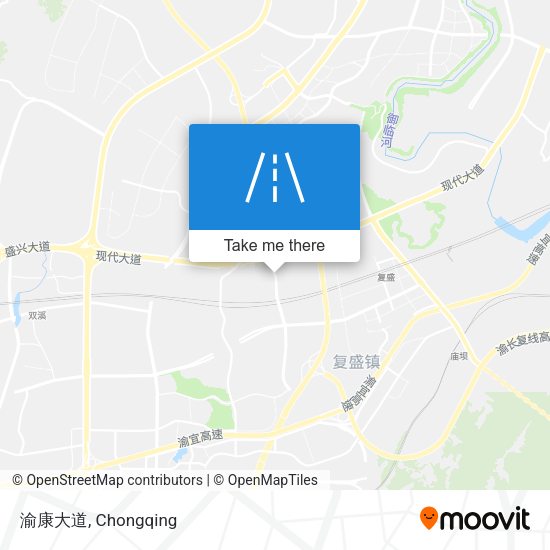 渝康大道 map