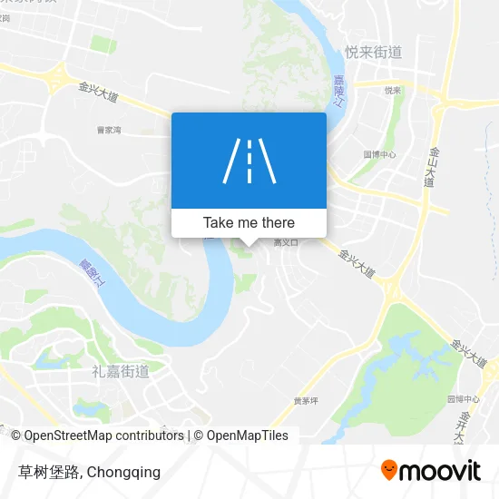 草树堡路 map