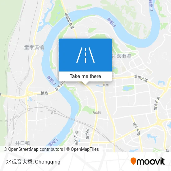 水观音大桥 map