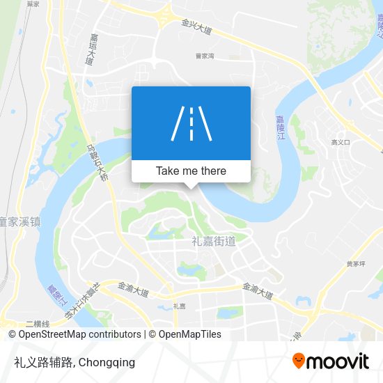 礼义路辅路 map