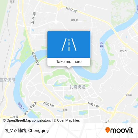 礼义路辅路 map