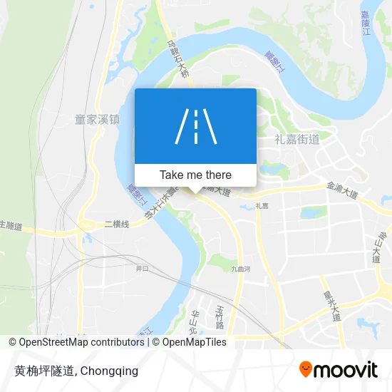 黄桷坪隧道 map
