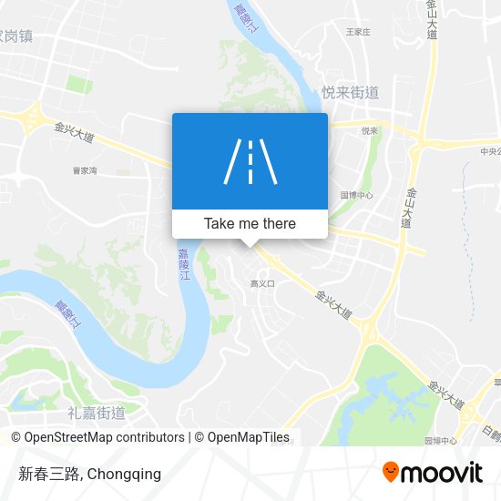 新春三路 map