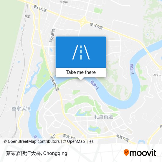 蔡家嘉陵江大桥 map