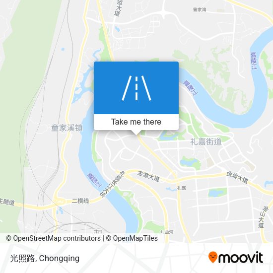 光照路 map