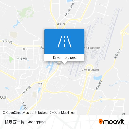 机场西一路 map