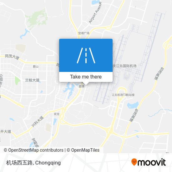 机场西五路 map