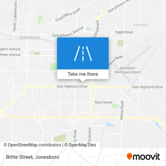 Mapa de Bittle Street