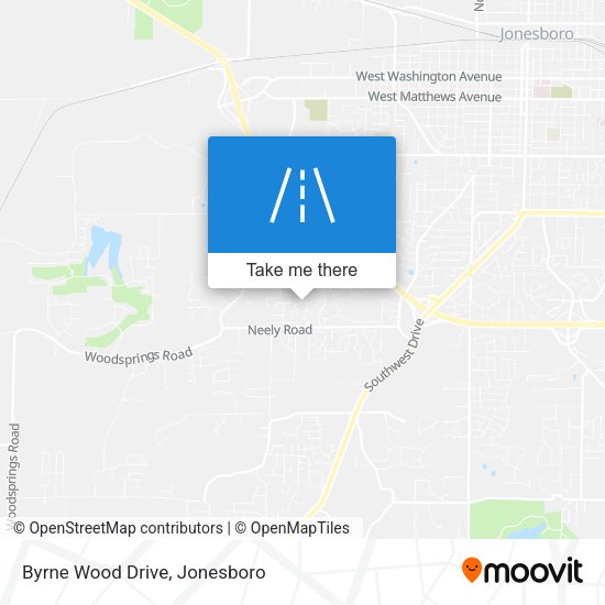Byrne Wood Drive map