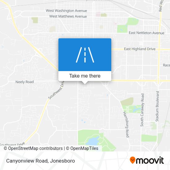 Canyonview Road map