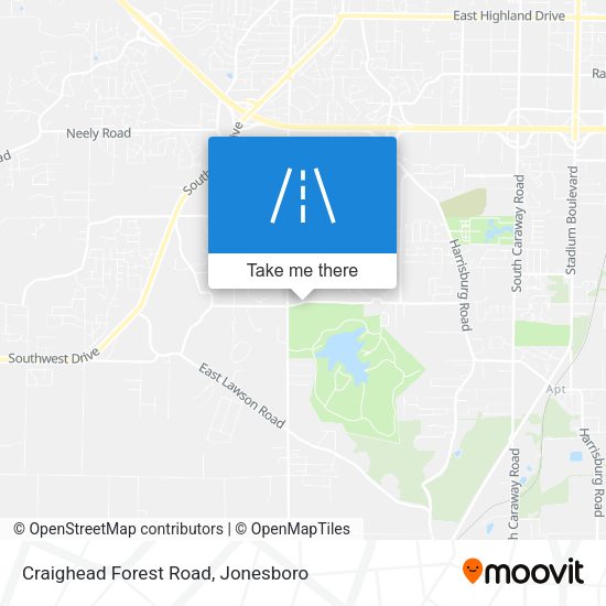 Craighead Forest Road map