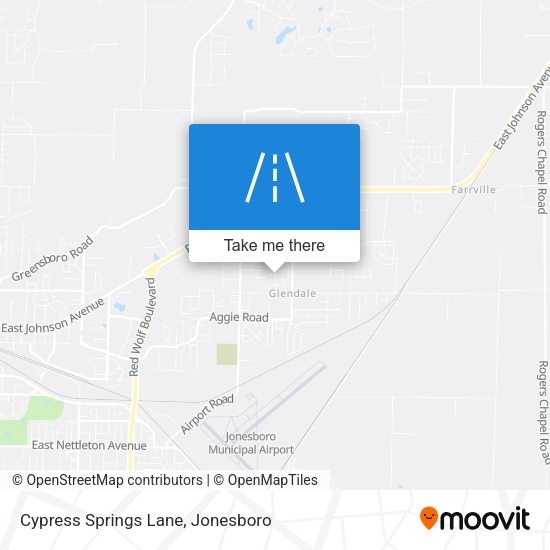 Mapa de Cypress Springs Lane