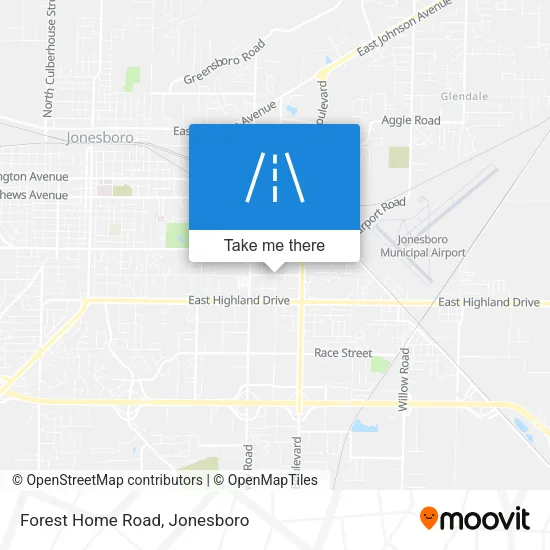Forest Home Road map