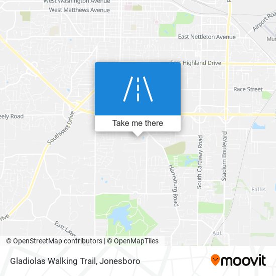 Gladiolas Walking Trail map