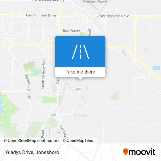 Mapa de Gladys Drive