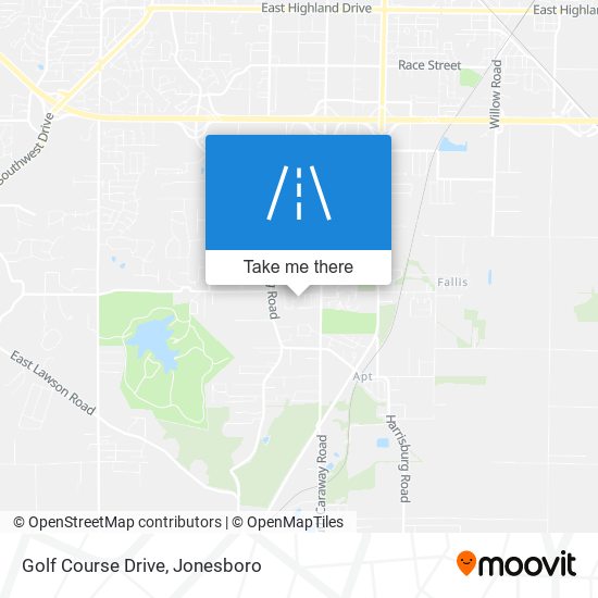 Golf Course Drive map