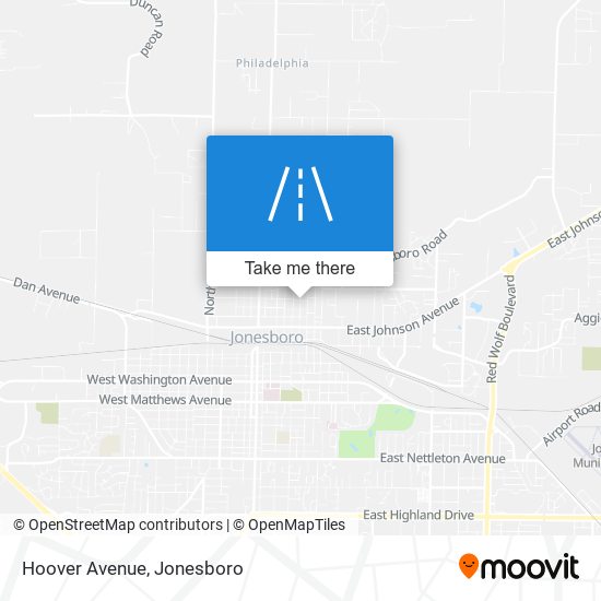 Hoover Avenue map