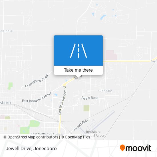 Jewell Drive map