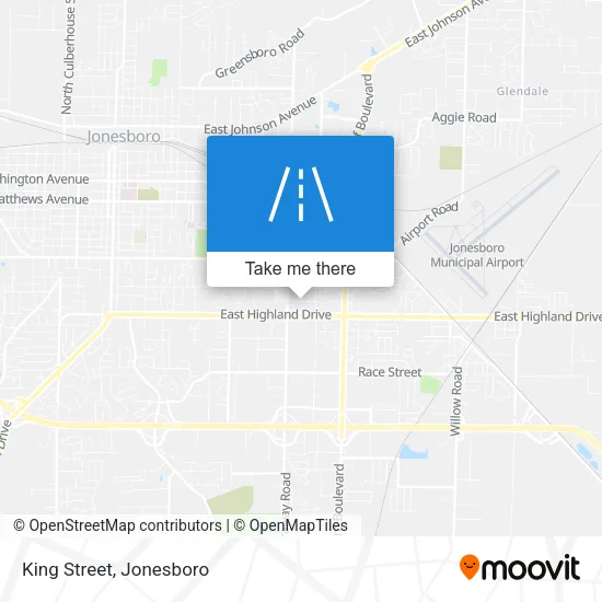 King Street map