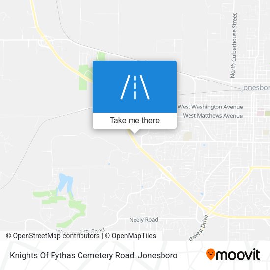 Knights Of Fythas Cemetery Road map