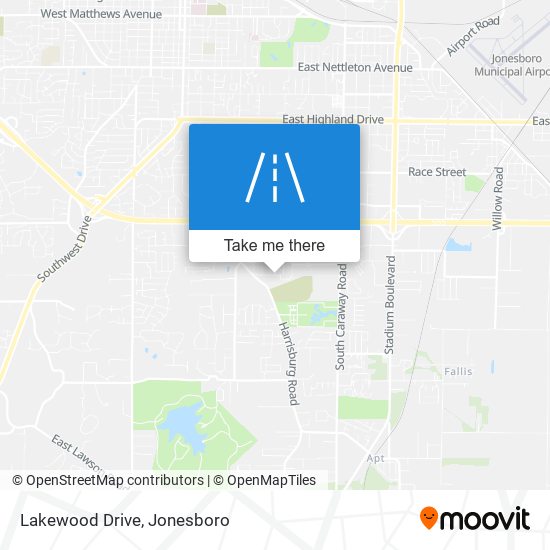Lakewood Drive map