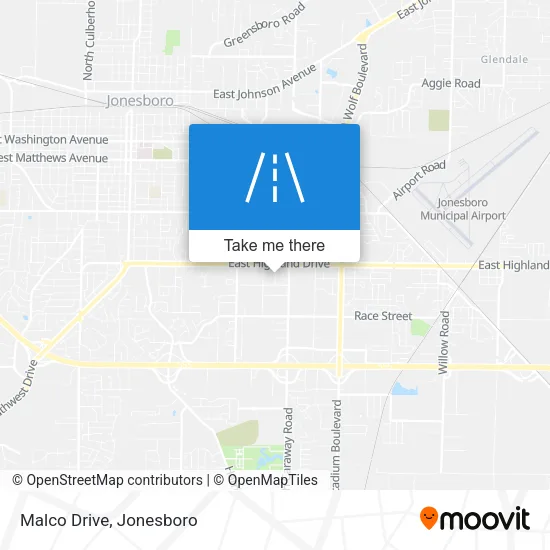 Malco Drive map