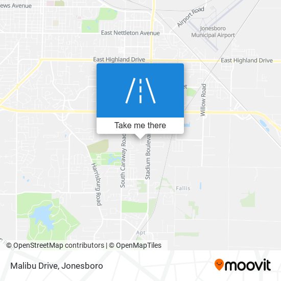 Malibu Drive map
