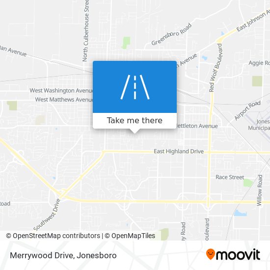 Merrywood Drive map