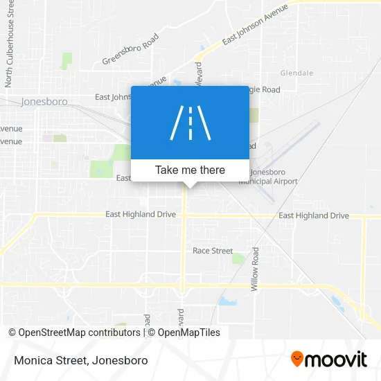 Monica Street map