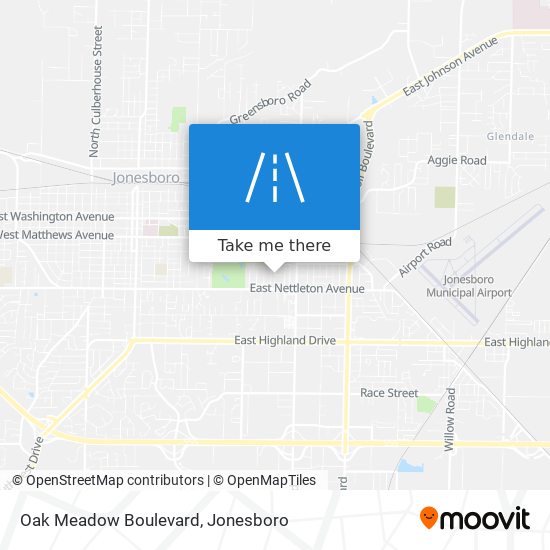 Oak Meadow Boulevard map