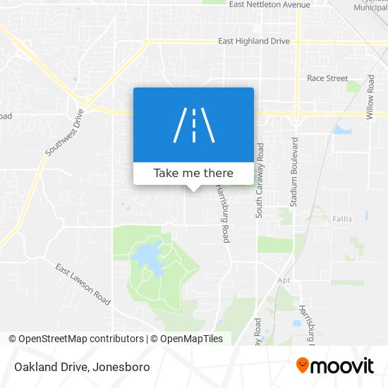 Oakland Drive map
