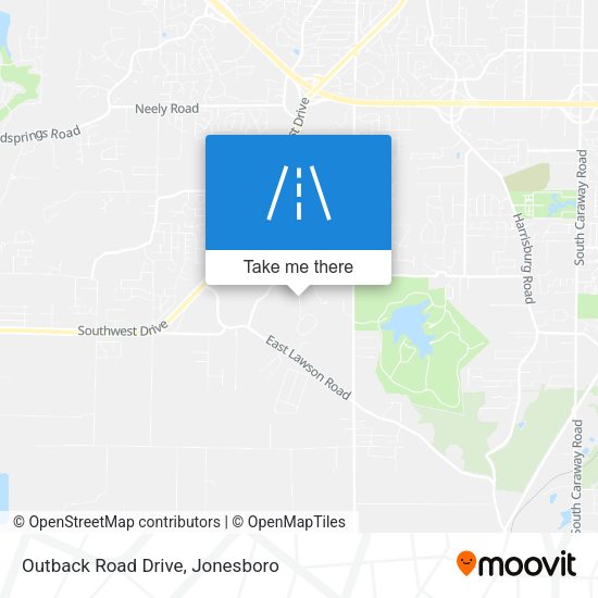 Outback Road Drive map