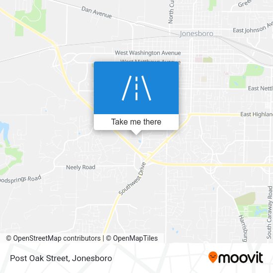 Mapa de Post Oak Street