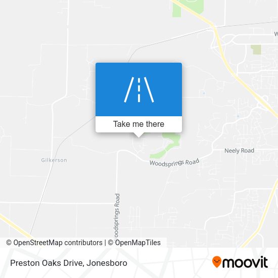 Preston Oaks Drive map