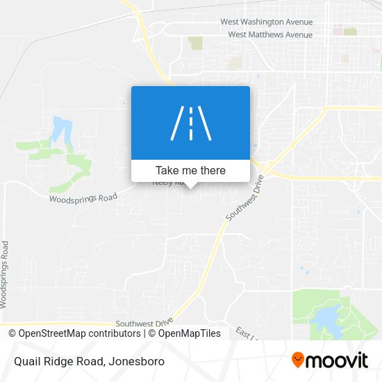 Quail Ridge Road map