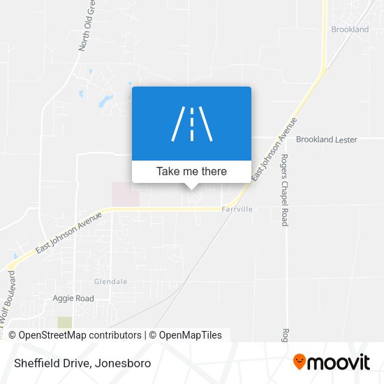 Sheffield Drive map