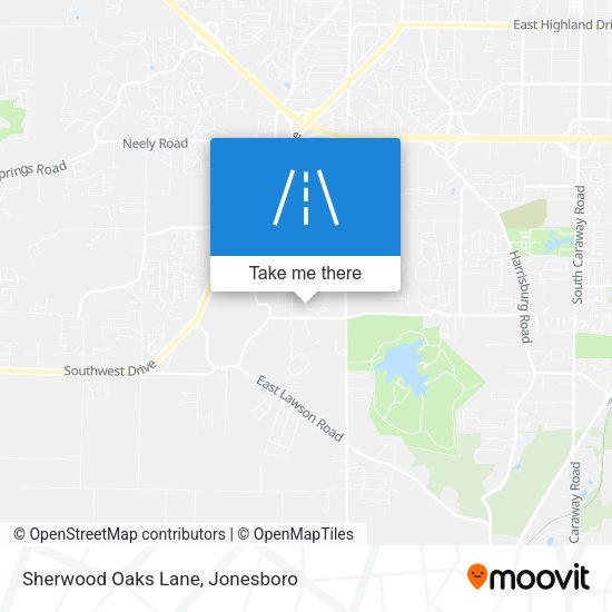 Mapa de Sherwood Oaks Lane