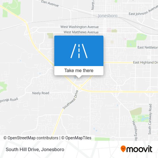 South Hill Drive map