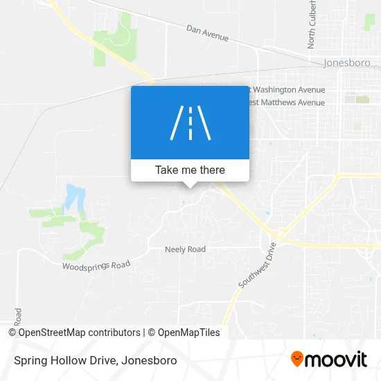 Spring Hollow Drive map