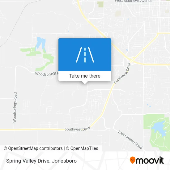 Spring Valley Drive map