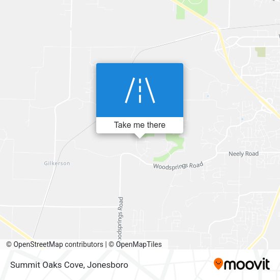 Summit Oaks Cove map