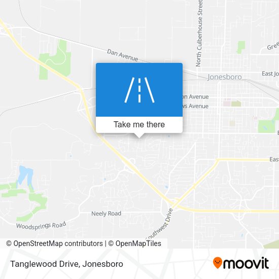 Tanglewood Drive map