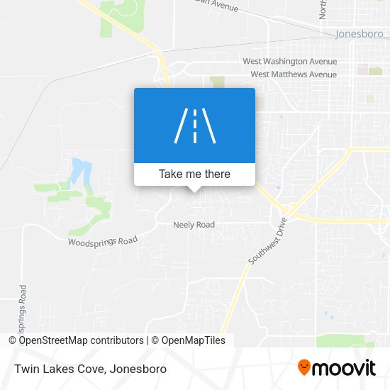 Mapa de Twin Lakes Cove